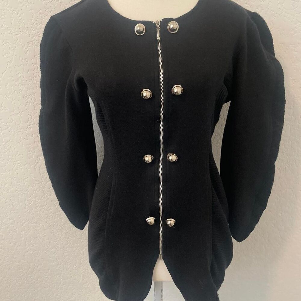 Zanoni Women's Black Jumper Sweater Jacket Medium
